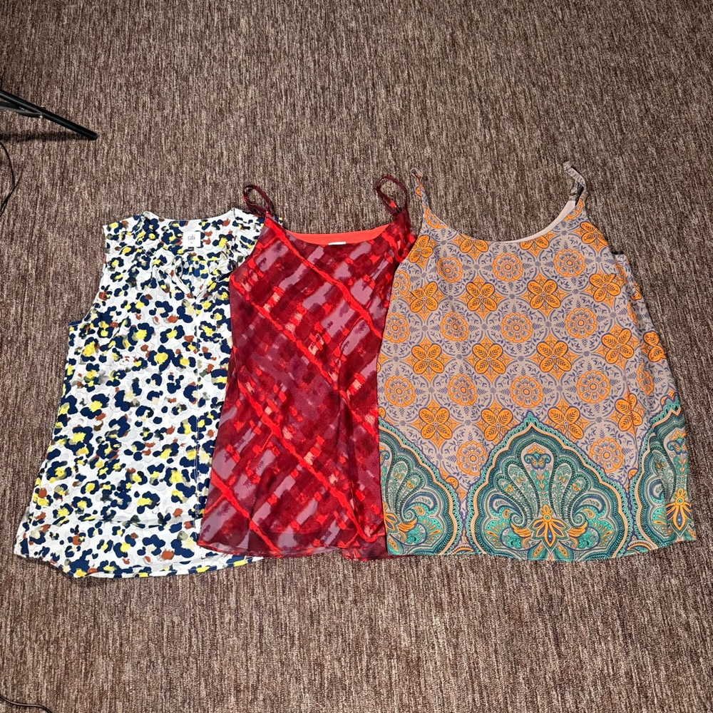 Bundle of CAbi Tank Tops layering Preppy Medium